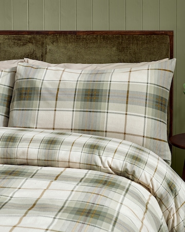 Catherine Lansfield Brushed Troon Check Duvet Cover Set