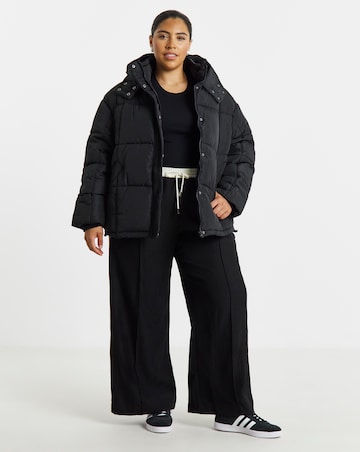 Black Padded Short Coat