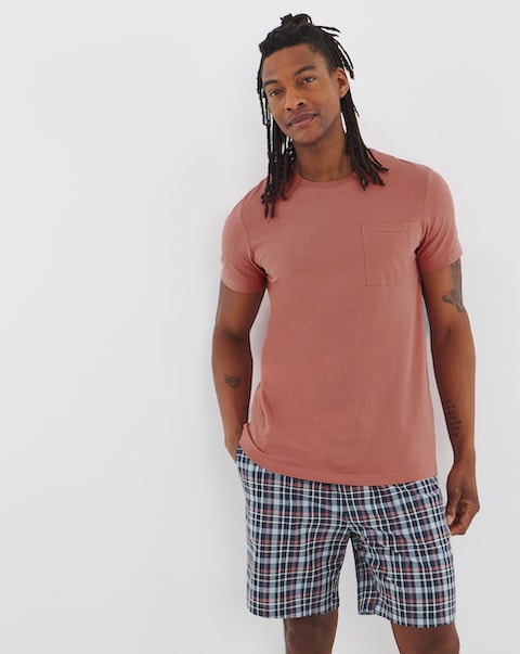 Check Short Pyjama Set
