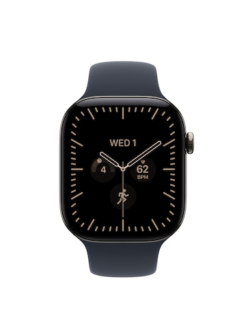 Apple Watch Series 12 GPS + Cellular 46mm - Titanium/Navy Blue Sport Band - M/L