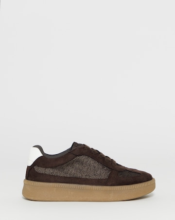 Alexa Chunky Retro Mixed Material Trainers - Wide Fit (E)