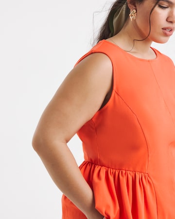 Red Peplum Tank Top