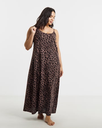 Pretty Secrets Value Leopard Cami Maxi Nightie