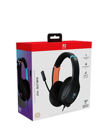 Turtle Beach Airlite Fit Wired Headset Nintendo Switch 2 - Charcoal Black