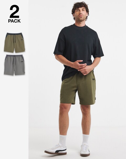 Voi 2 Pack Contrast Pocket Sweat Short