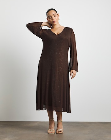 Joanna Hope Stretch Hotfix Midi Dress