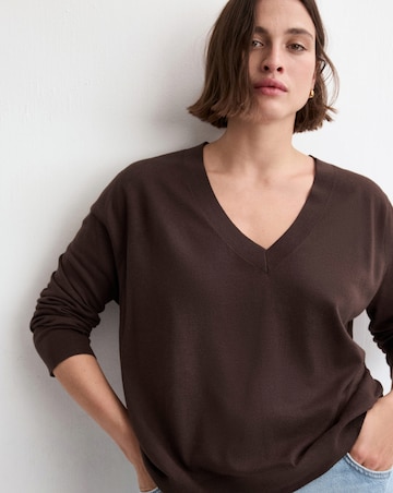 Mango V-neck Knit Sweater