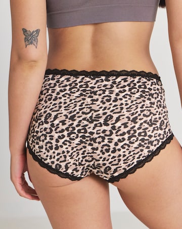 Pretty Secrets (3 Pack) Microfibre Lace Trim Short Knickers