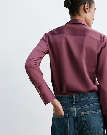 Mango Regular-Fit Satin Shirt