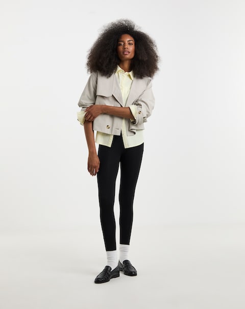 Black Jersey High Waisted Legging