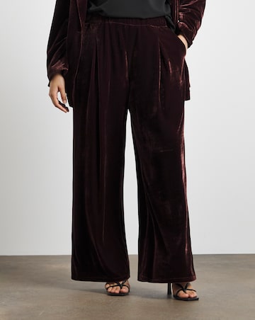 Joanna Hope Velvet Straight Co ord Trouser