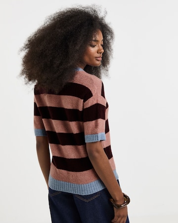 Sponge Short Sleeve Boxy Knitted Tee