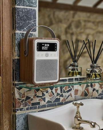 VQ Retro Mini DAB Radio - Walnut