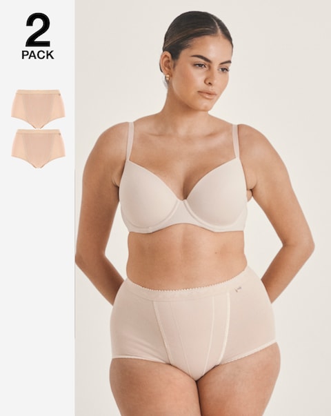 Sloggi (2 Pack) Light Control Maxi Knickers Skin