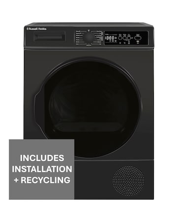 Russell Hobbs 12 Series RH9HPTD1E12AN 9kg Heat Pump Tumble Dryer + Install