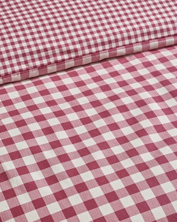 Catherine Lansfield Brushed Gingham Duvet Cover Set