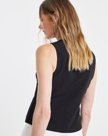 Unlined Button Front Waistcoat