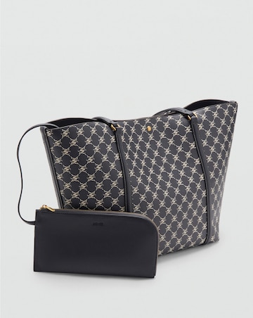 Mango Printed Logo Shopper Bag