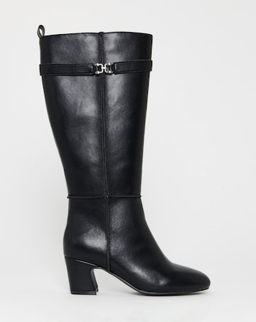 Wendy Knee High Block Heel Boots - Wide Fit (E) & Curvy Calf