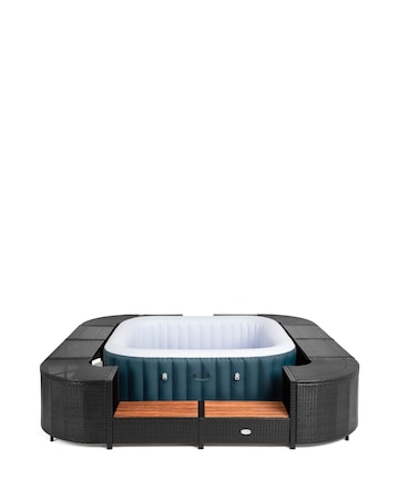 Lay-Z-Spa 188cm Square Rattan Hot Tub Surround