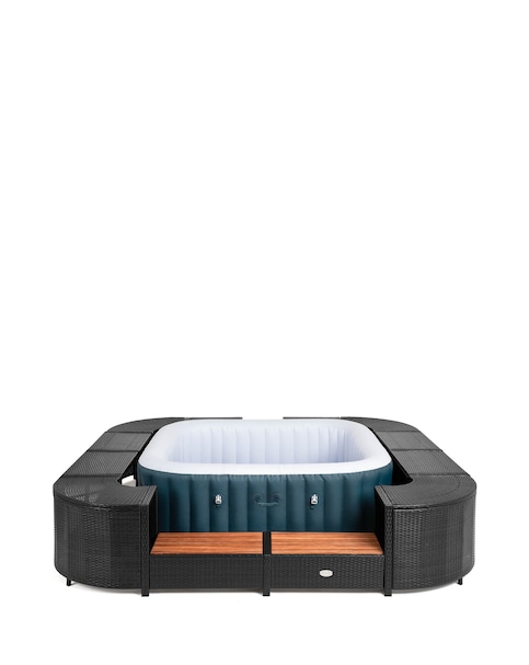 Lay-Z-Spa 188cm Square Rattan Hot Tub Surround