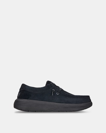 HeyDude Wally COMF Suede Shoe - Black