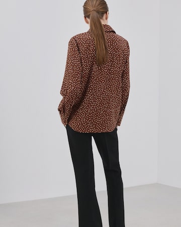 Mango Spot Print Blouse