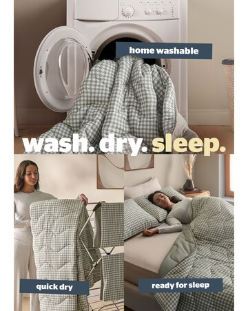 Silentnight Summer Breeze Seersucker Coverless 2.5 Tog Duvet and Pillowcase Set