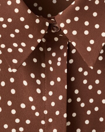 Mango Spot Print Blouse