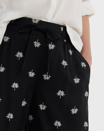 Linen Mix Wide Leg Culotte