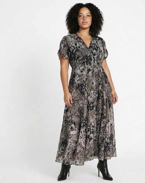 Religion Solstice Animal Print Maxi Dress