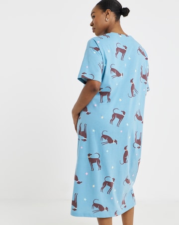 Pretty Secrets (2 Pack) Value Midi Nighties Dog Print