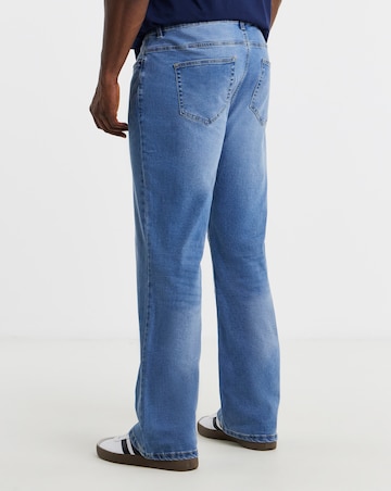 Bootcut Fit Stretch Jeans Lgt Stonewash