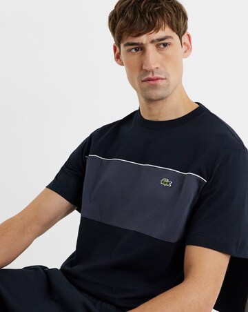 Lacoste Short Sleeve Colourblock T-Shirt - Black