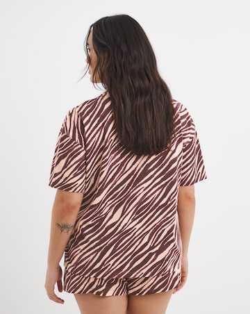 Simply Be 2 Pack Pyjama Short Sets Animal Print