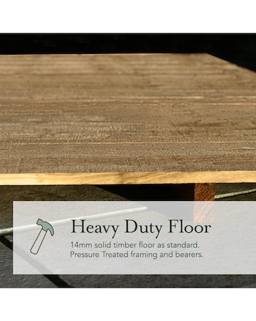 Forest 4LIFE Pent Summerhouse 6x4 - Double Door - 5 Window (Home Delivery)