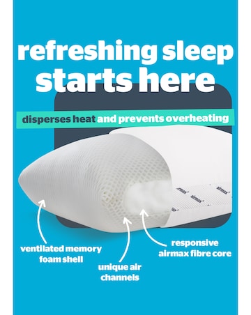 Silentnight Airmax 2 Pack Breathable Memory Foam Pillow