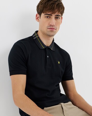 Lyle & Scott Tartan Collar Polo Shirt