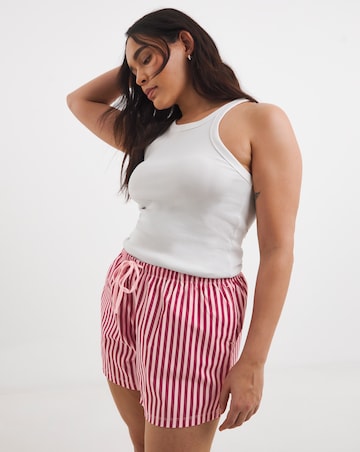 Pretty Secrets (2 Pack) Stripe Woven Pyjama Shorts