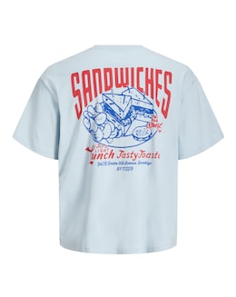 Jack &amp; Jones Sandwich Back Graphic T-Shirt - Blue