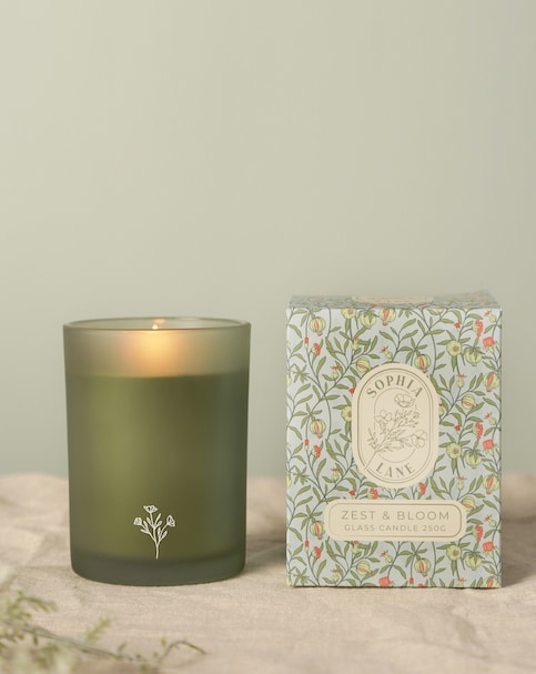 Sophia Lane Zest & Bloom Floral Candle - 250g