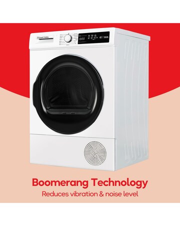 Russell Hobbs RH9HPTD111W, 9kg, Heat Pump Tumble Dryer - White