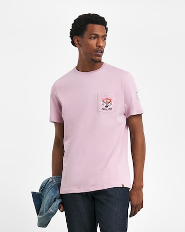 Joe Browns Tiger Back Print T-Shirt Long Length