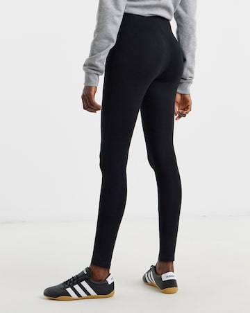 2 Pack Black Jersey High Waisted Leggings