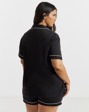 Pretty Secrets Revere Pyjama Short Set Black