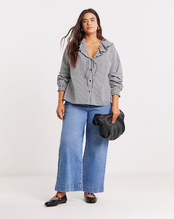 Light Wash 99/1 Authentic Crop Wide Jeans