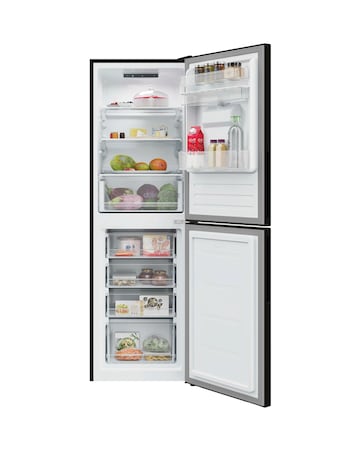 Hoover H FRIDGE 300 HOCT3L517EWBK-1 Low Frost Fridge Freezer Black + Install