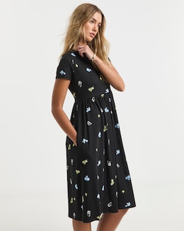 Simply Be Ditsy Floral Print Supersoft Midi Dress