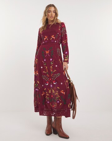 Joe Browns Enchanted Occasion Forset Embroidered Maxi Dress