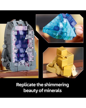LEGO Ideas Mineral Collection, Crystal Display Shelves 21362